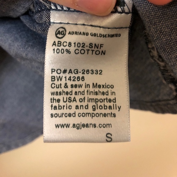 Anthropologie AG Adriano Goldschmied Peplum Top - Picture 4 of 5